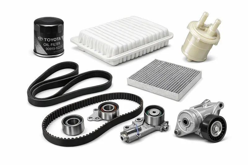 Filters, belts and timing kits